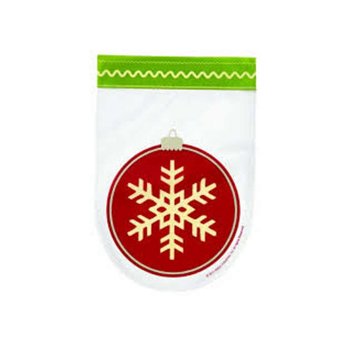 Wilton 15pk Homemade Snowflake Shaped Party Candy Treat Sweet Gift Bags Ties