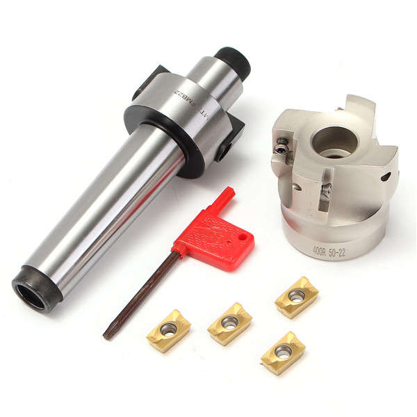 400R-50-22 Face Endmill With MT3-FMB22 Shank And 4pcs APMT1604 Inserts