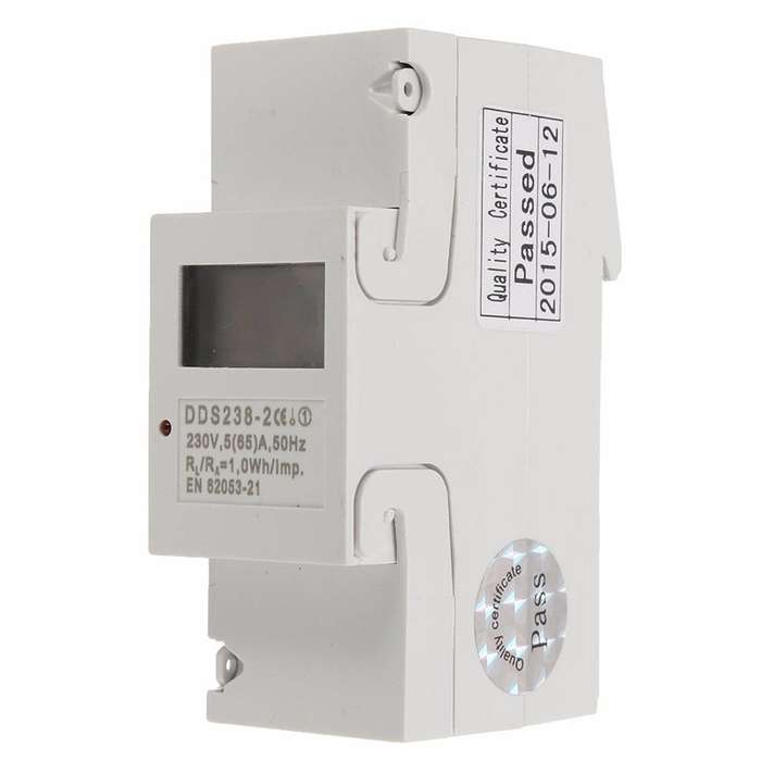 DDS238-2 Digital 230V 5(65)A DIN-rail Kilowatt Hour kwh Meter LCD Display