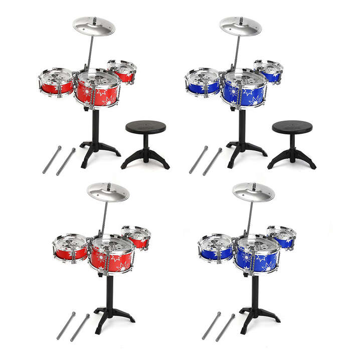 Jazz Drum Rock Set 15*18in Child Kids Musical Instrument Toy Gift