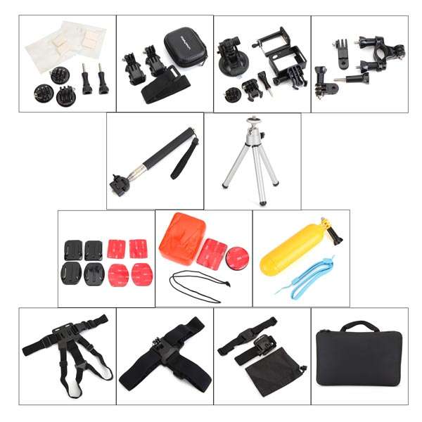 36 In 1 GoPro Accessories Sport Camera Set For GoPro HD Hero 4 Session 2 3 4 3