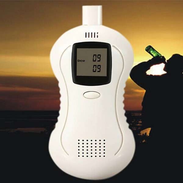 Professional Portable Digital LCD Breath Alcohol Tester Breathalyzer Detector A
