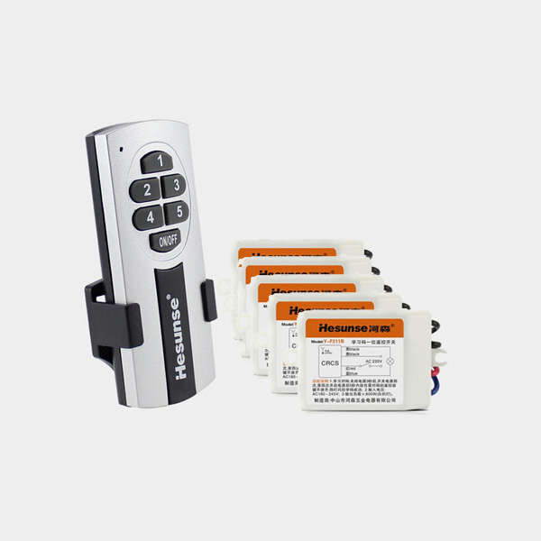 Hesunse Five Ways Smart Wireless Remote Light Switch With A Battery