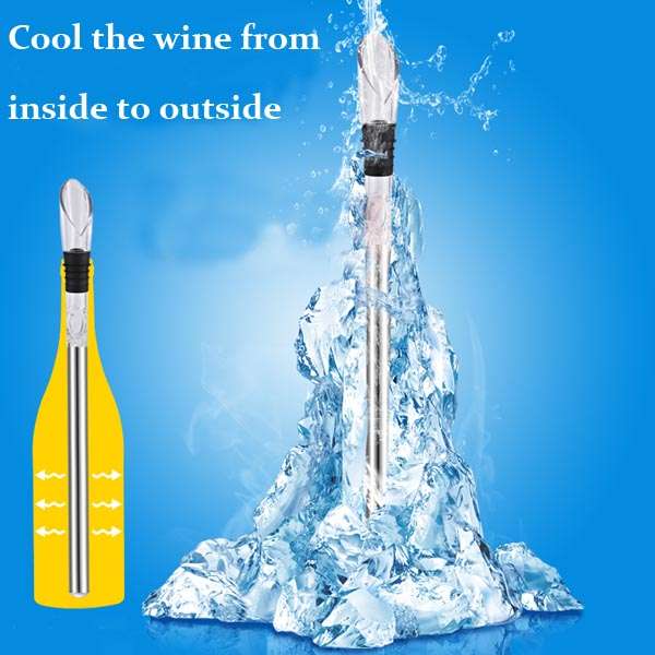 Stainless Steel Red Wine Cooling Stick Chiller Cooler Pouring Aerator