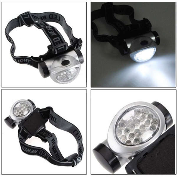18 LED HeadLamp Head Light Torch Lamp Hiking Flashlight