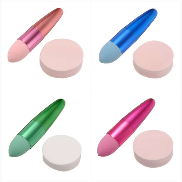 Makeup Sponge Blender Brush Tool Cosmetic Loose Powder Puff Set