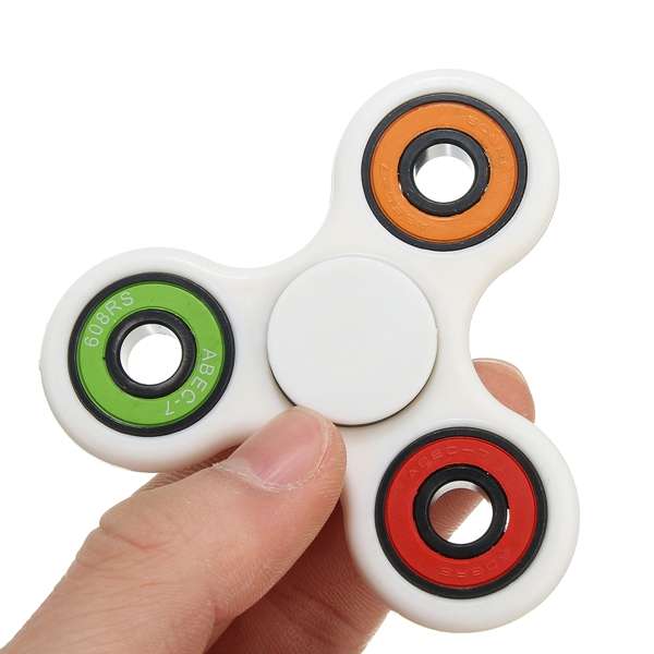 Triangle Finger Spinner Fidget Fingertip Finger Spiral Focus Gyro Ceramic Beari