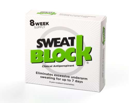 SweatBlock Antiperspirant - Clinical Strength - Reduce sweat up to 7-days per use (8 antiperspirant