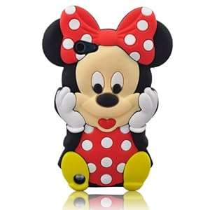 Global Ipod Touch 5 Red Lovely Minnie Silicone Case Cover for Apple iPod Touch 5th Generation (88)
