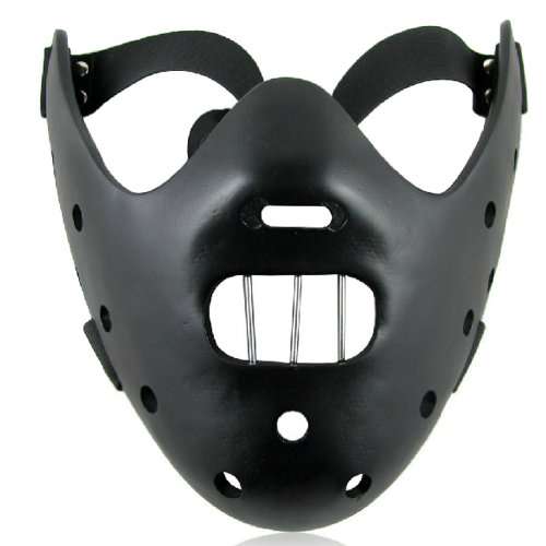 ECOSCO Halloween Prom SILENCE OF THE LAMBS HANNIBAL Resin Mask BLACK