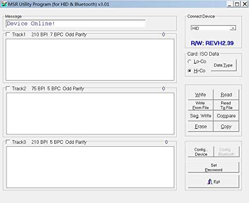 Deftun MSR605X USB-Powered Magnetic Card Reader Writer Encoder MSR206 MSR606
