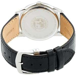 Citizen Men's BM8240-03E Eco-Drive Black Leather Watch