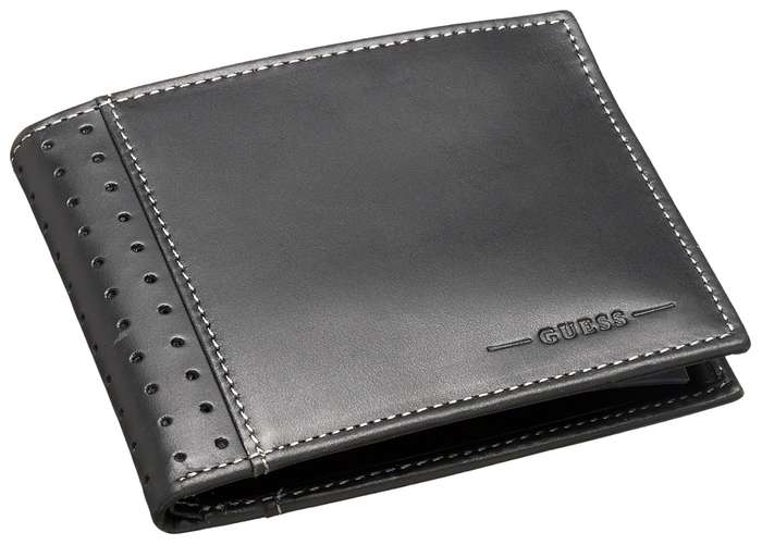Guess Men's Passcase Billfold Black