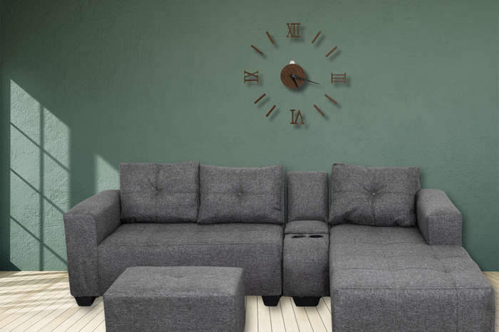 Chelsea Corner Sofa - Charcoal - Right Hand
