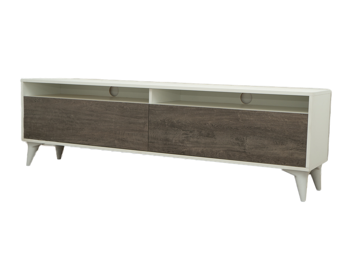 TV Stand - London - Brown/White