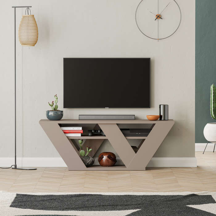 Pipralla Tv Stand - Light Mocha