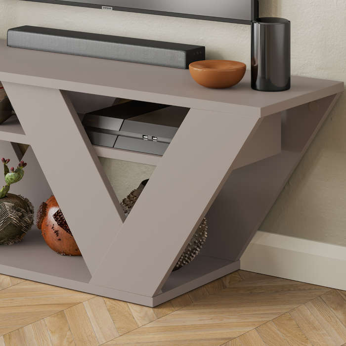Pipralla Tv Stand - Light Mocha