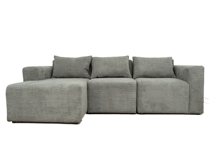 Modular 3 Seater Sofa - Teddy Fleece- Left Hand