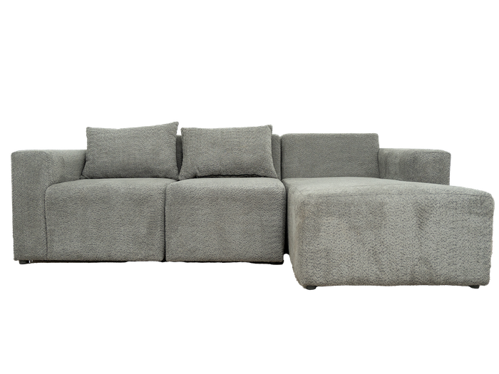 Modular 3 Seater Sofa - Teddy Fleece- Right Hand
