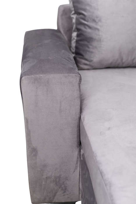 JoJo 4 - Seater Sofa - Grey Velvet