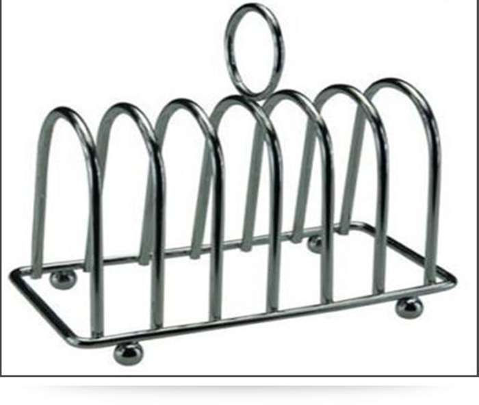 Chrome 6 Slice Toast Rack Holder Toast Rack Holder Stainless Steel