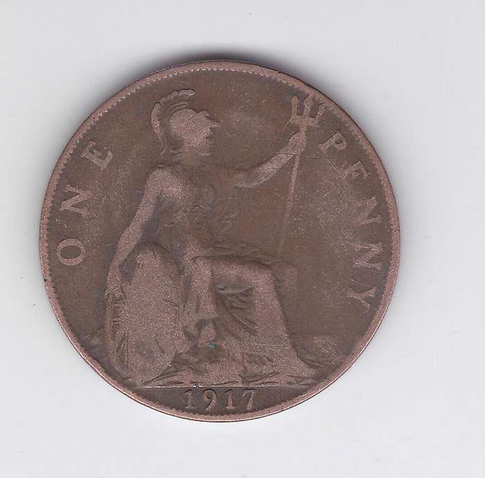 GREAT BRITAIN 1 PENNY 1917