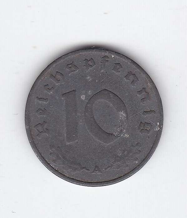 GERMANY 10 PFENNIG 1942 SWASTIKA