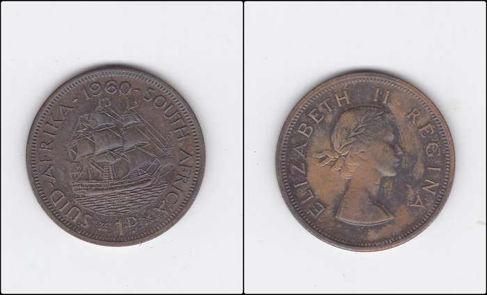 SOUTH AFRICA 1 PENNY 1960