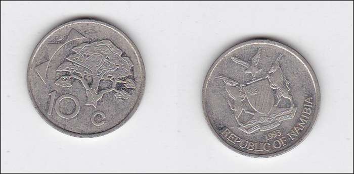 NAMIBIA 10 CENTS 1993