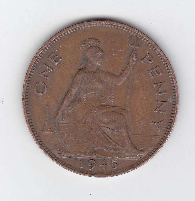 GREAT BRITAIN 1 PENNY 1945