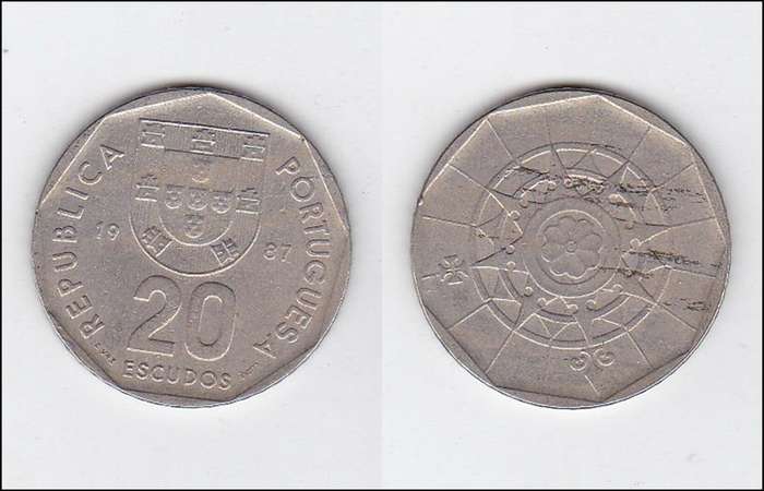 PORTUGAL 20 ESCUDOS 1987