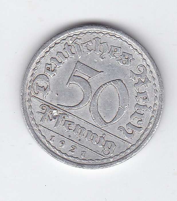 GERMANY 50 PFENNIG 1921