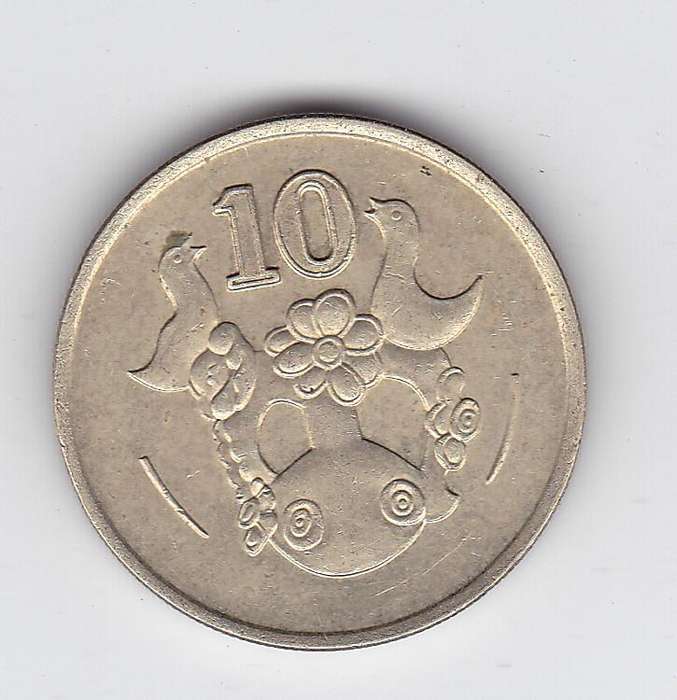 CYPRUS 10 CENTS 1991