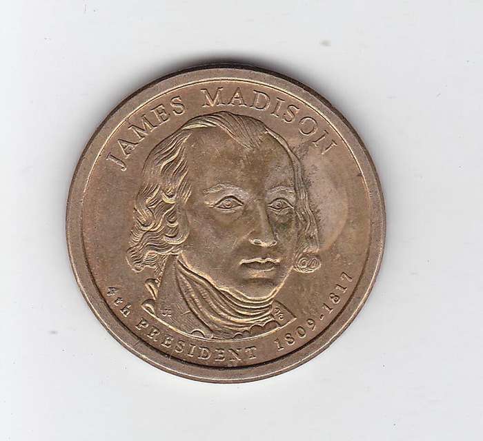 USA 1 DOLLAR JAMES MADISON 2007