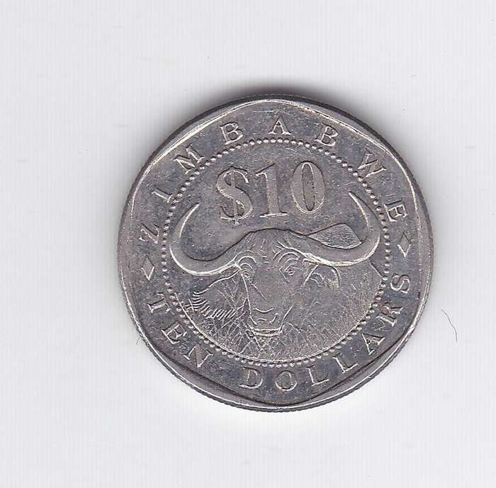 ZIMBABWE 10 DOLLARS 2008