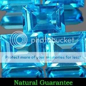 AAA 2.75 Cts.**5 Pcs.** Twinkling Natural Swiss Blue Topaz LOT! - 100% Natural Earth Mined!