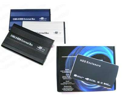 USB 2.0 2.5 HARD DRIVE HDD EXTERNAL CASE ENCLOSURE - For Either SATA or IDE HDD