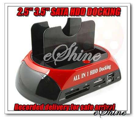 DUAL TWIN 2.5" / 3.5" IDE/SATA HDD CLONE DOCKING STATION