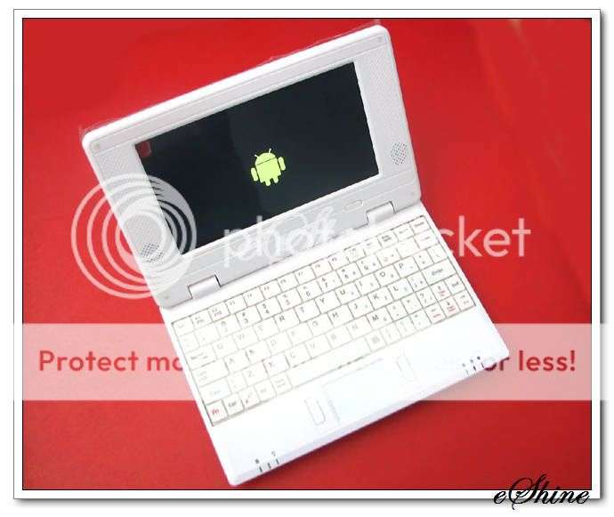 WiFi 7" Google Android 2.2 Mini Laptop Notebook QWERTY Keyboard - Local Stock