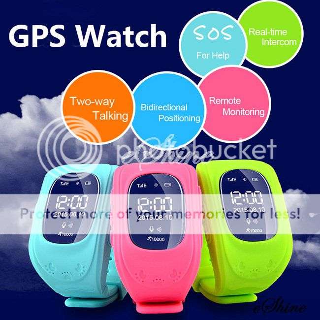 Kids Smart Watch Phone GPS LBS Double Location Tracker Safe Anti-lost Watch