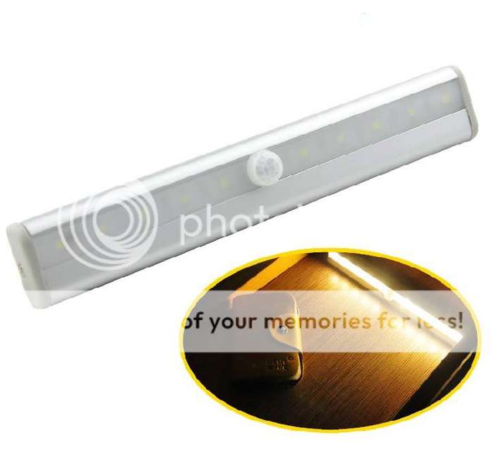 *LOCAL STOCK* LED PIR Motion Sensor Closet Wardrobe Cupboard Cabinet Night Light