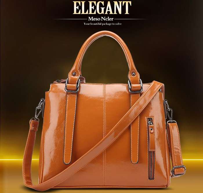 *LOCAL STOCK* Elegance Women Handbag Shoulder Bag Tote Purse PU patent leather Ladies Messenger Hobo