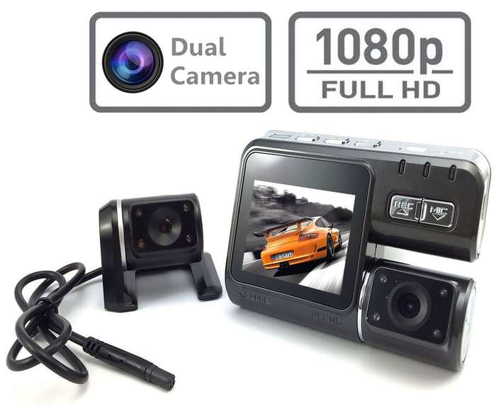 *LOCAL STOCK* HD 1080P 2.0" Dual Lens Dashboard Dash Car Separate Rear Camera Vehicle DVR