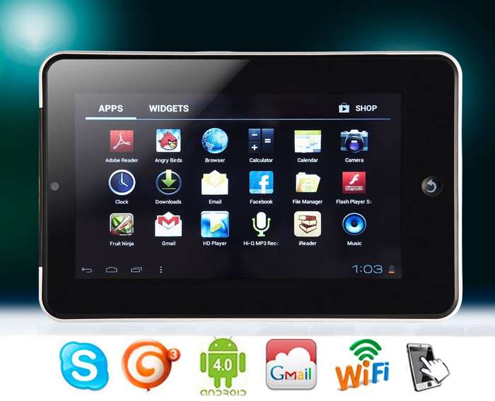 Crazy Auction Newest version !!! Google Android 4.0 Tablet PC with Camera ~ 7 Inch ~ 3G  ~ Wifi