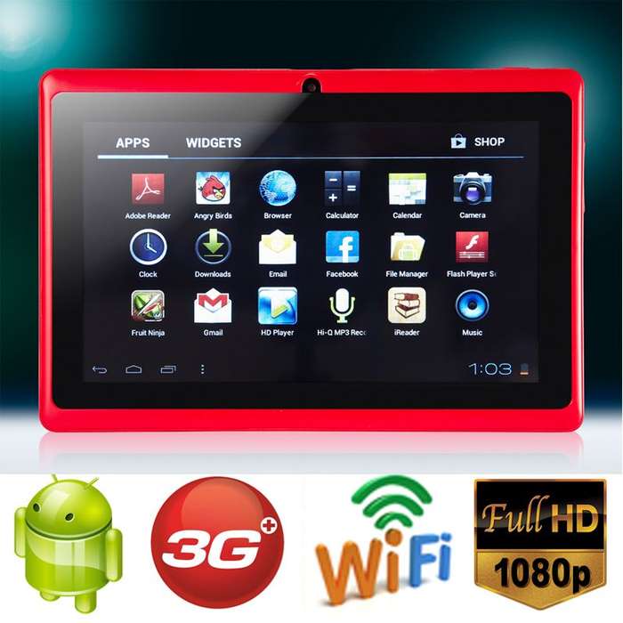 *LOCAL STOCK*RED* 7 Inch Android 4.0 Tablet PC-3G-WIFI-Capacitive