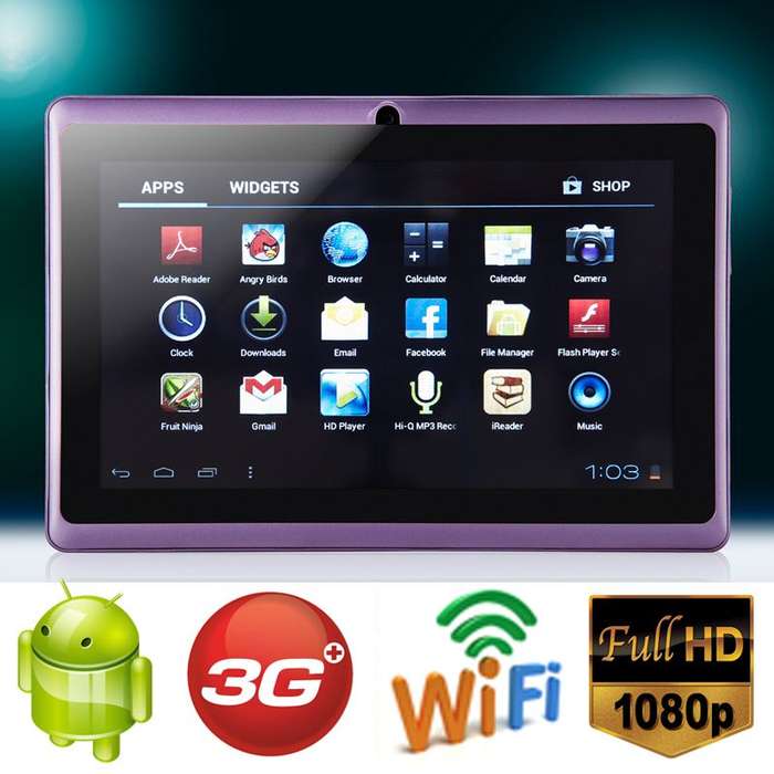 *LOCAL STOCK*PURPLE* 7 Inch Android 4.0 Tablet PC-3G-WIFI-Capacitive-24Hr Delivery