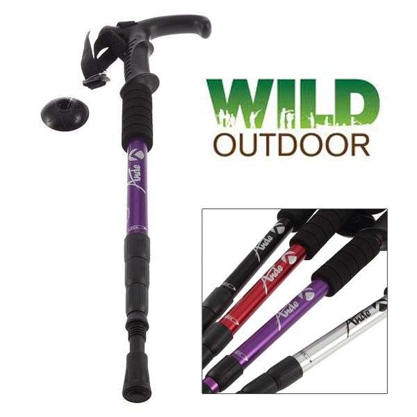 *LOCAL STOCK* Durable Adjustable Hiking Cane Walking Stick Crutches Climb Outdoor Tools