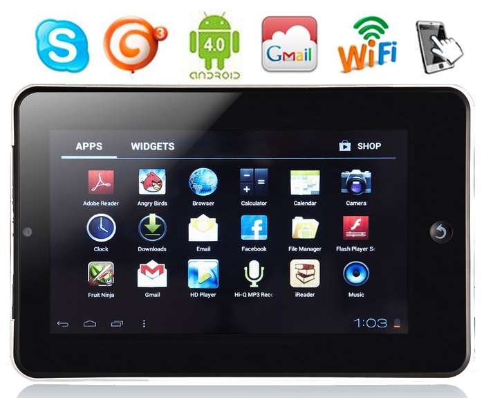 Crazy Wednesday *LOCAL STOCK* 7 Inch Google Android 4.0 Tablet PC-3G-WIFI - Skype -24Hr Delivery