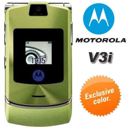 Exclusive Color !!! GENUINE Motorola RAZR V3i ,UNLOCKED Cellphone~Color Shallow Green