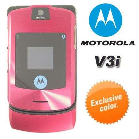Exclusive Color !!! GENUINE Motorola RAZR V3i ,UNLOCKED Cellphone~Color Wine Red